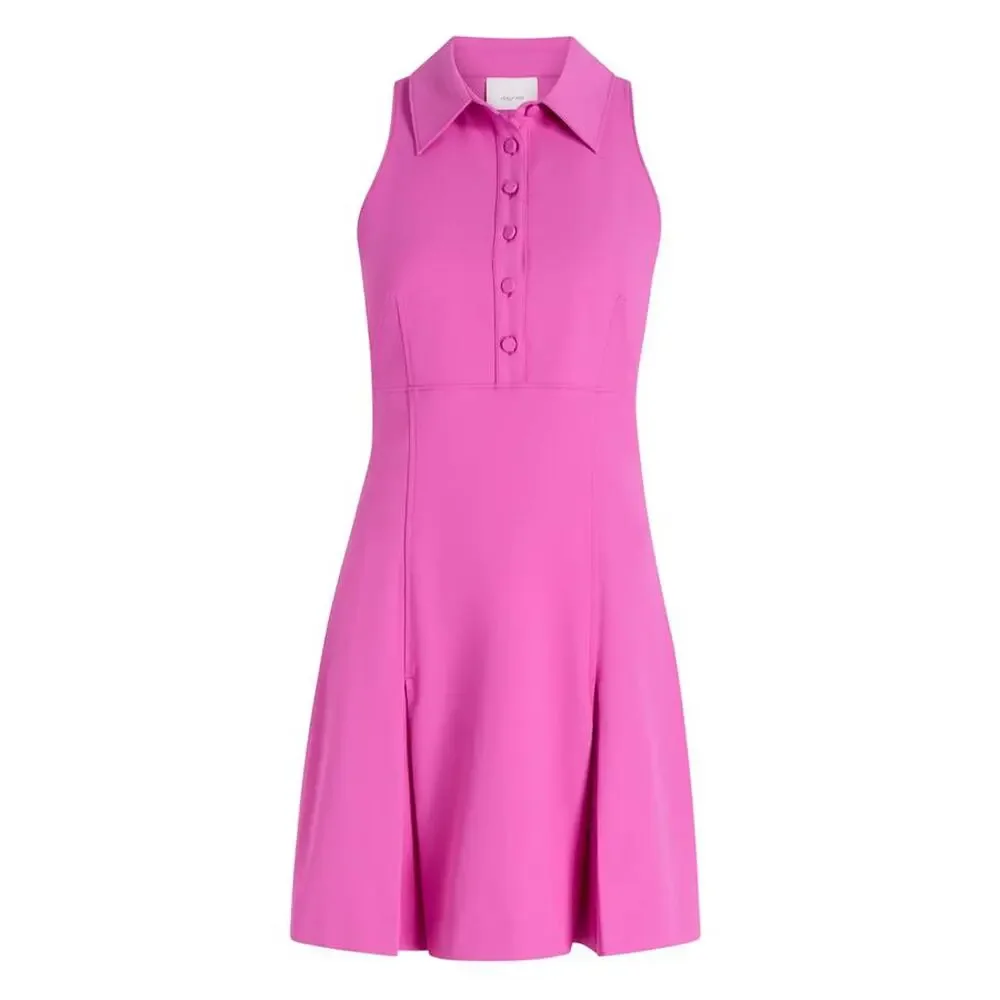 Cinq à Sept Casette Dress in Blushing Lilac Pink 4 Minimalist Quiet Luxury Work - Picture 3 of 4